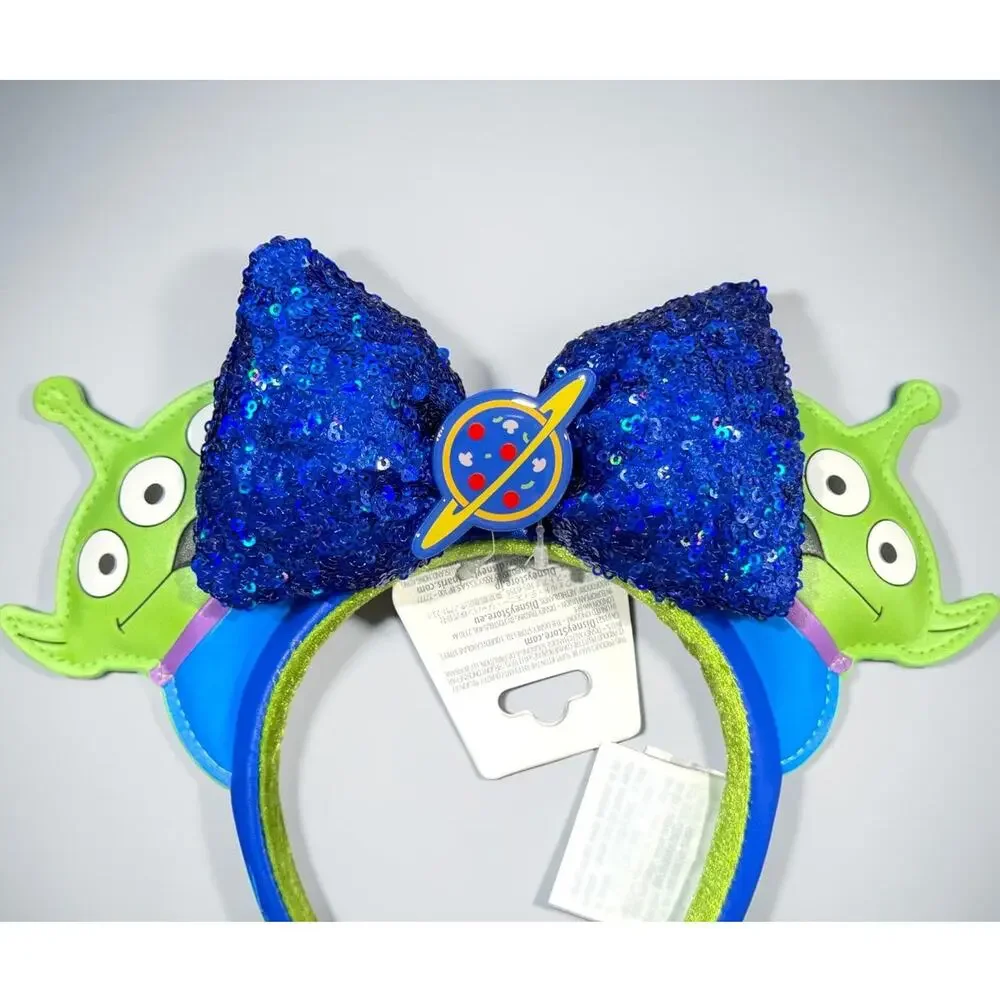 Disneyland Paris Toy Story Alien Ears Headband Sequin Bow NWT